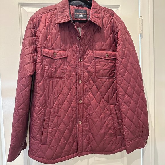 Weatherproof Quilted Maroon Jacket Large